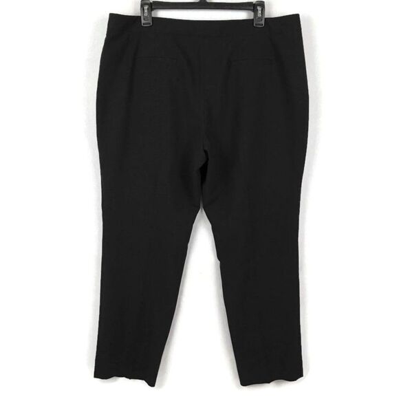 Vince Camuto Straight Leg Trousers Women's Plus Size 14 Black Stretch Pockets - Picture 5 of 10